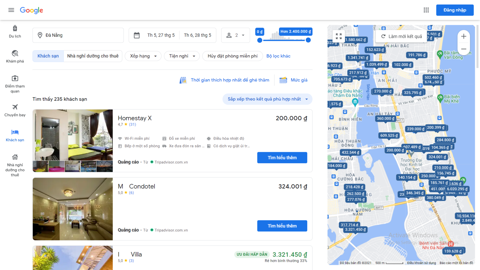 Đưa lên Google Maps, khách sạn của bạn sẽ được gợi ý khi khách hàng tìm kiếm thông tin. loi-thuong-gap-website-khach-san